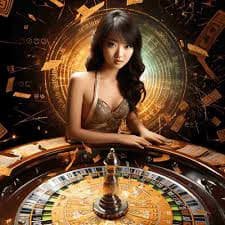 narutobet login VCT baccarat table with dealer and card shoe